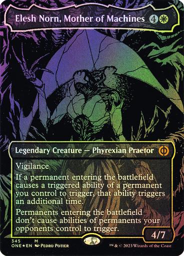 Elesh Norn, Mother of Machines [Oilslick] #345 Magic Phyrexia: All Will Be One