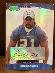 Bob Sanders [Autograph Red] #185 Football Cards 2004 Bowman's Best Prices