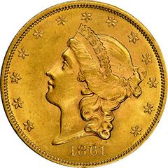 1861 [PROOF] Coins Liberty Head Gold Double Eagle Prices