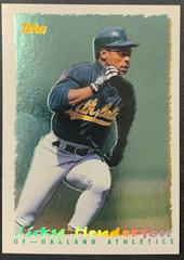 Rickey Henderson #335 Baseball Cards 1995 Topps Cyberstats Prices