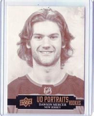 Dawson Mercer #P-41 Hockey Cards 2021 Upper Deck UD Portraits Prices
