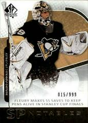 Marc Andre Fleury Hockey Cards 2008 SP Authentic Prices