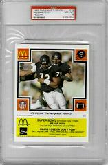 William Perry [Yellow] #72 Football Cards 1985 McDonald's Bears Prices