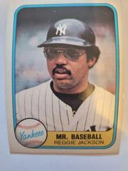 Reggie Jackson [Portrait] Baseball Cards 1981 Fleer Prices