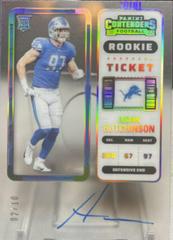 Aidan Hutchinson [Autograph Clear Ticket] #102 Football Cards 2022 Panini Contenders Prices