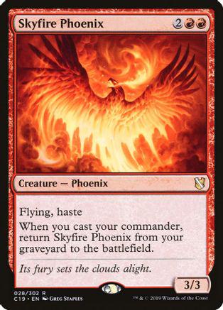 Skyfire Phoenix Magic Commander 2019