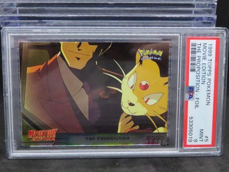 The Proposition Pokémon Topps First Movie Second Print Silver Foil CGC good 9 MINT