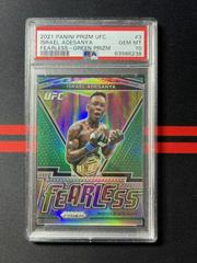 Israel Adesanya [Green] Ufc Cards 2021 Panini Prizm UFC Fearless Prices