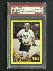 Ray Bourque #F Hockey Cards 1987 Topps Box Bottoms Hand Cut Prices
