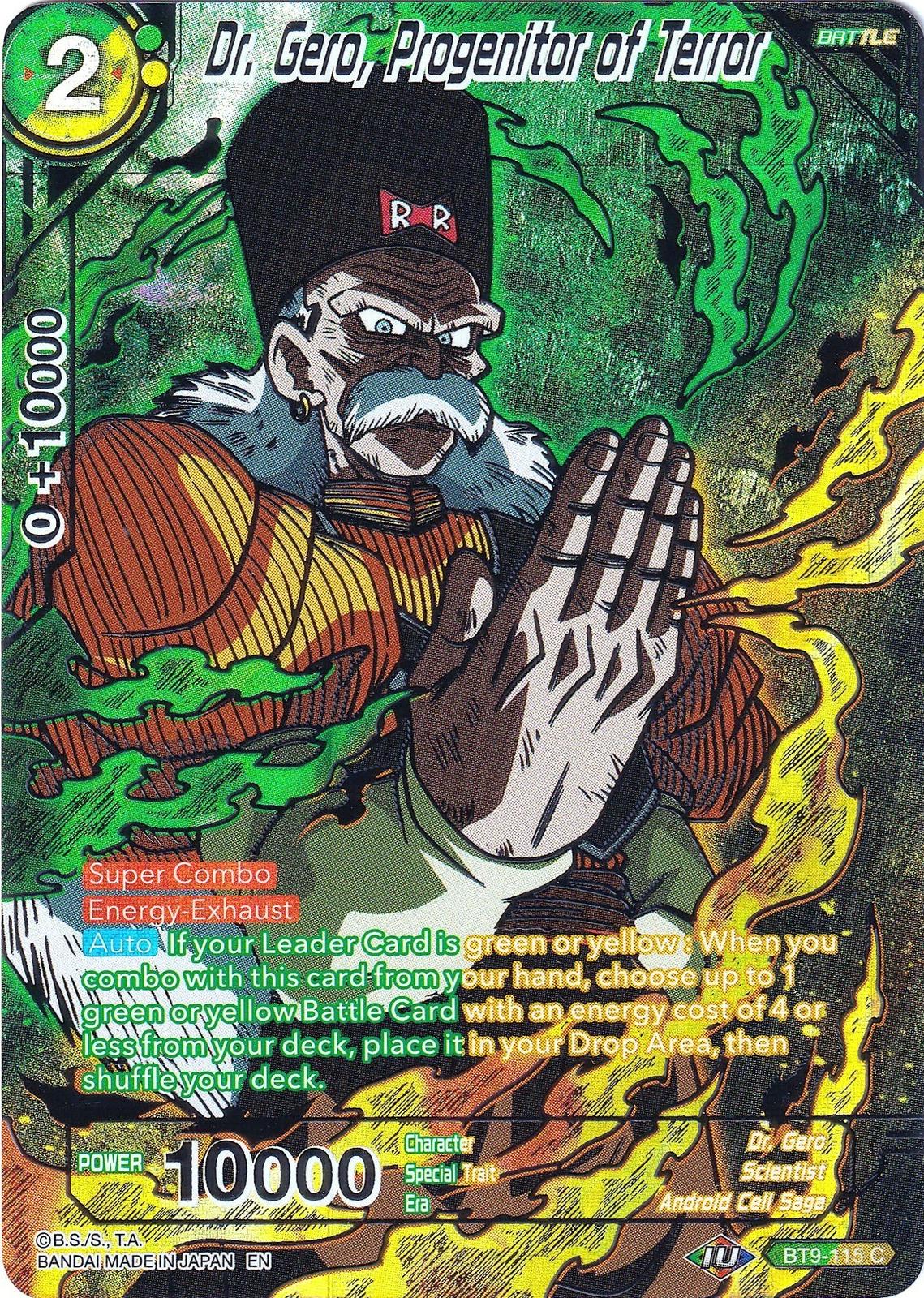 Dr. Gero, Progenitor of Terror [Foil] BT9-115 Dragon Ball Super Collector's Selection Vol.2