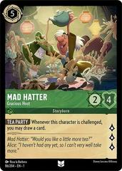 Mad Hatter - Gracious Host [Foil] Lorcana First Chapter Prices