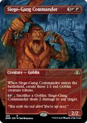 Siege-Gang Commander [Borderless] #436 Magic Dominaria Remastered Prices