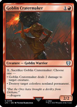 Goblin Cratermaker #218 Magic Lord of the Rings Commander