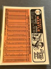Back | 1966 Topps Reprint [w/ Coating] Baseball Cards 1996 Topps Mantle Finest