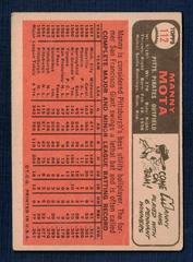 Back | Manny Mota Baseball Cards 1966 Topps