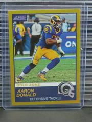 Aaron Donald [Gold Zone] #295 Football Cards 2019 Panini Score Prices