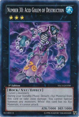 Number 30: Acid Golem of Destruction YS13-ENV09 YuGiOh Super Starter: V for Victory