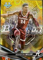 Brandon Miller [Gold Lava] #10 Basketball Cards 2022 Bowman University Best Prices