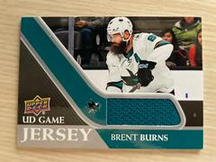 Brent Burns Hockey Cards 2020 Upper Deck UD Game Jersey Prices