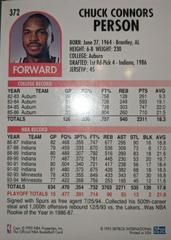 Card Back | Chuck Person Basketball Cards 1994 Hoops