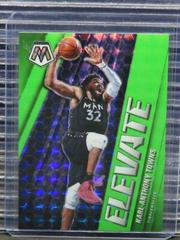 Karl Anthony Towns [Green Fluorescent] #15 Basketball Cards 2020 Panini Mosaic Elevate Prices