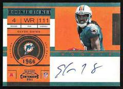Clyde Gates [Autograph] #226 Football Cards 2011 Playoff Contenders Prices