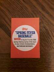 Spring Fever Baseball Baseball Cards 1987 Topps Mini League Leaders Prices
