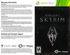 Manual Scan By Canadian Brick Cafe | Elder Scrolls V: Skyrim [Platinum Hits] Xbox 360