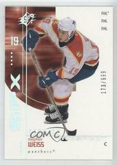Stephen Weiss Hockey Cards 2002 SPx Prices