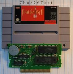 Cartridge And Motherboard  | Final Fantasy II Super Nintendo