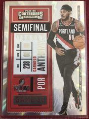 Carmelo Anthony [Semifinal Ticket] Basketball Cards 2020 Panini Contenders Prices