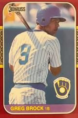 Greg Brock #50 Baseball Cards 1987 Donruss Opening Day Prices