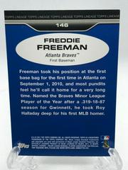 Back Of Card | Freddie Freeman Baseball Cards 2011 Topps Lineage