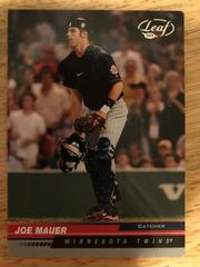 Joe Mauer #117 Baseball Cards 2005 Leaf Prices