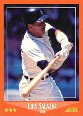 Luis Salazar Baseball Cards 1988 Score Traded Prices