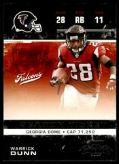 Warrick Dunn #6 Football Cards 2007 Playoff Contenders Prices