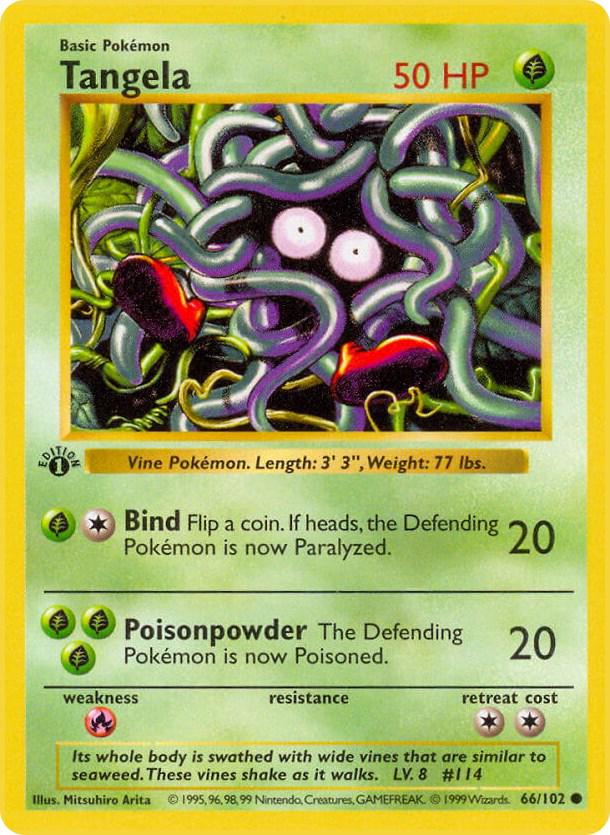 Tangela [1st Edition] #66 Pokemon Base Set