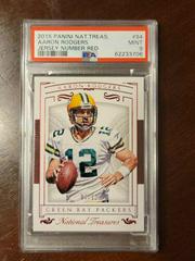 Aaron Rodgers [Jersey Number Red] #94 Football Cards 2015 Panini National Treasures Prices