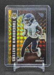 A. J. Brown [Reactive Yellow] #TM-10 Football Cards 2021 Panini Mosaic Touchdown Masters Prices