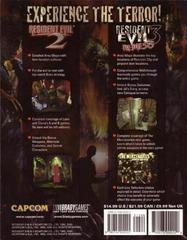 Back Cover | Resident Evil 2 & 3 [BradyGames] Strategy Guide