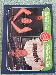 Major League Pros. [B. Santiago, G. Walter] Baseball Cards 1986 Fleer Prices