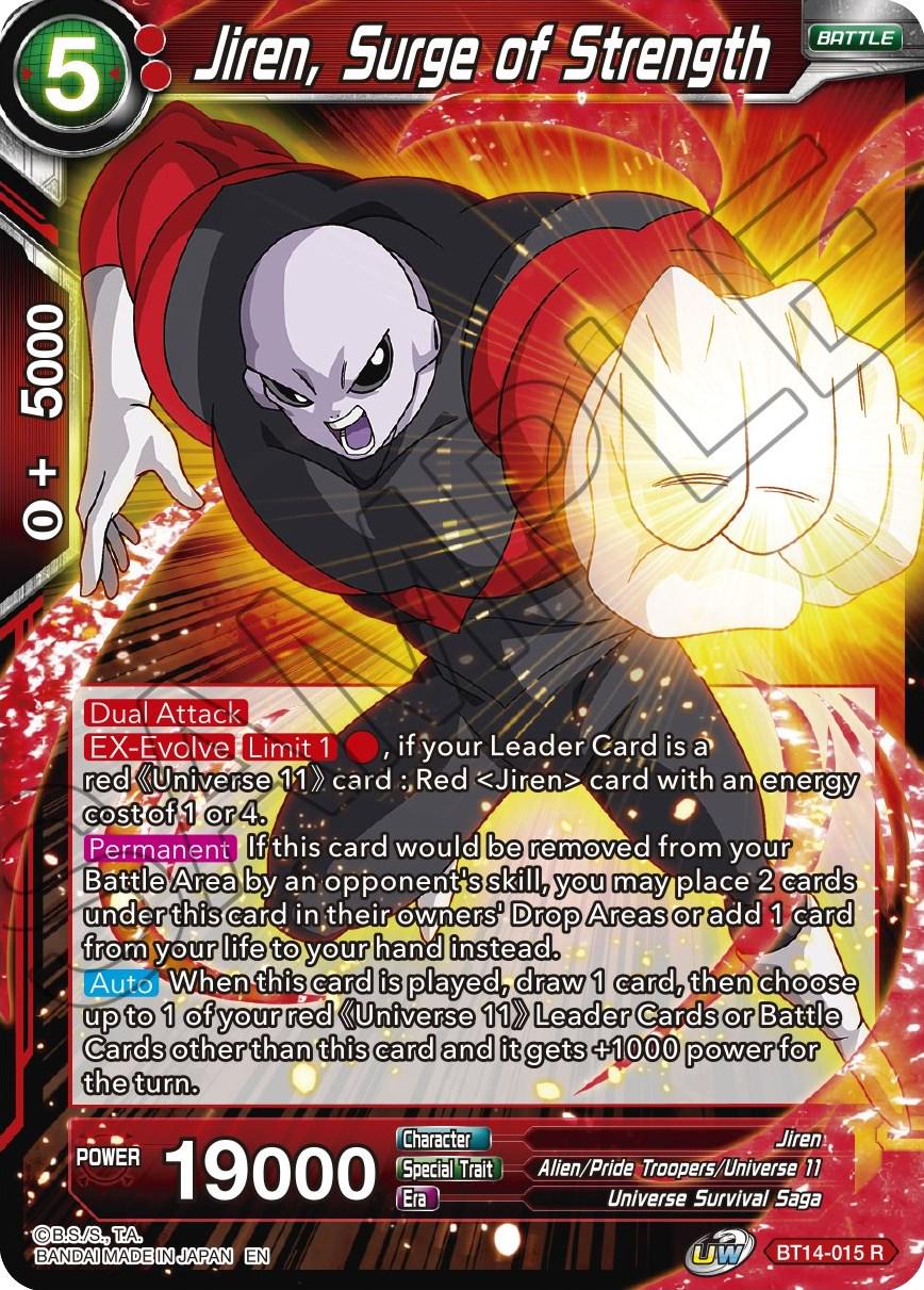 Jiren, Surge of Strength [Foil] BT14-015 Dragon Ball Super Cross Spirits