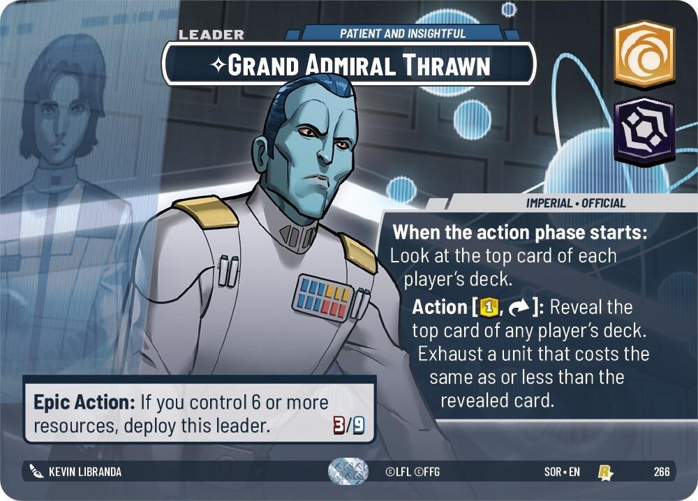 Grand Admiral Thrawn #266 Star Wars Unlimited: Spark of Rebellion