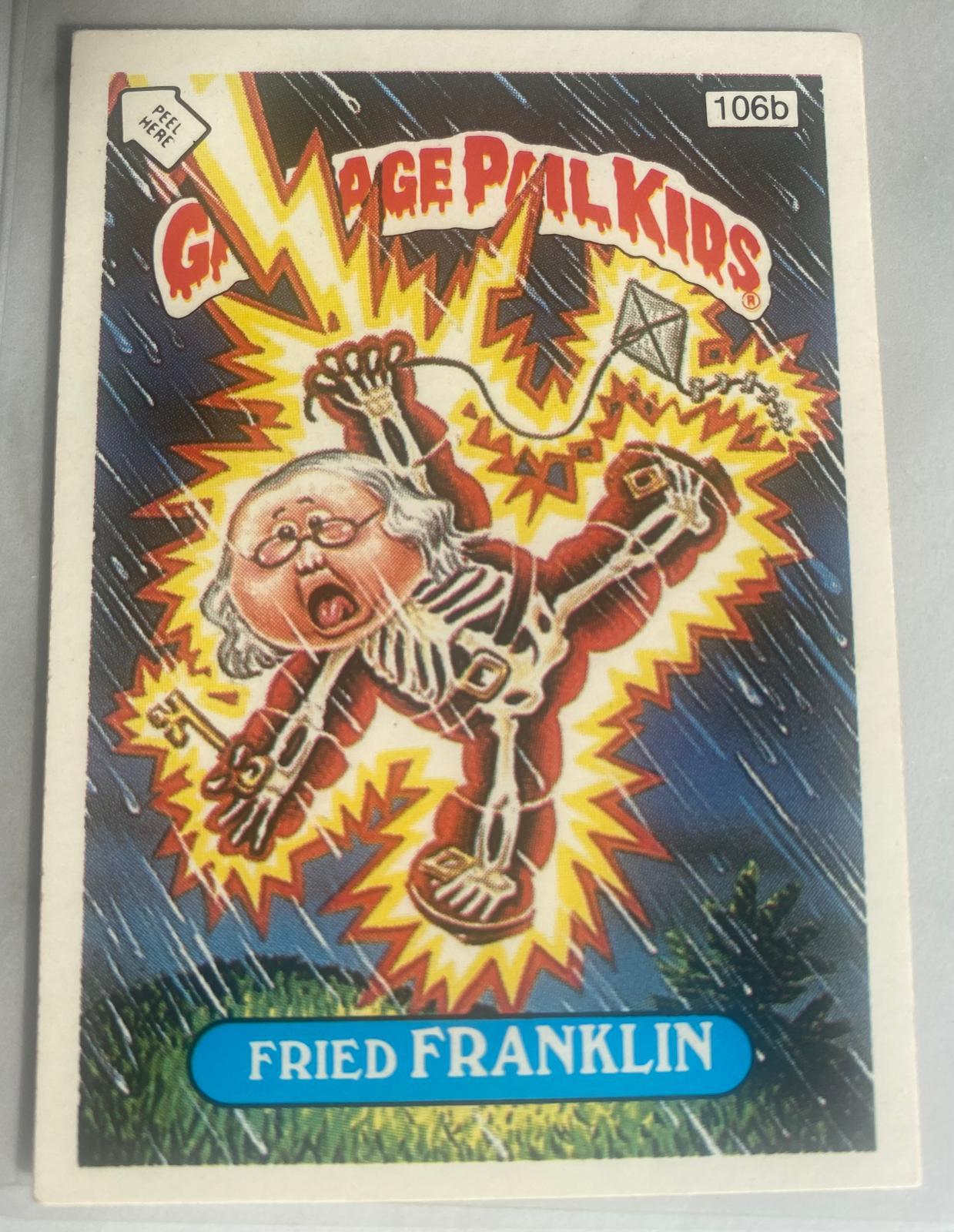 Fried Franklin #106B Garbage Pail Kids 1986 Mini