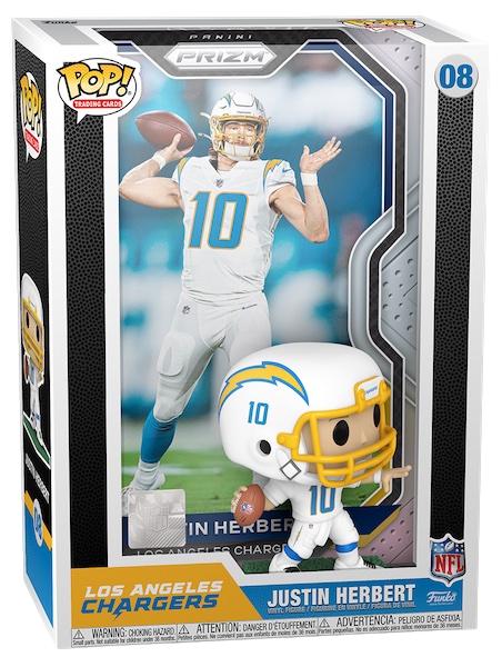 Justin Herbert #8 Funko POP Trading Cards