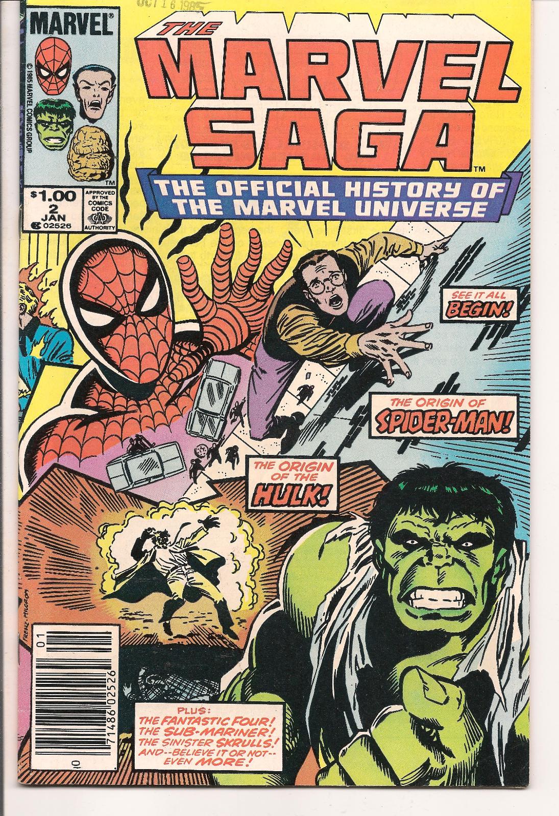 The Marvel Saga the Official History of the Marvel Universe [Newsstand] #2 (1986) Comic Books The Marvel Saga the Official History of the Marvel Universe