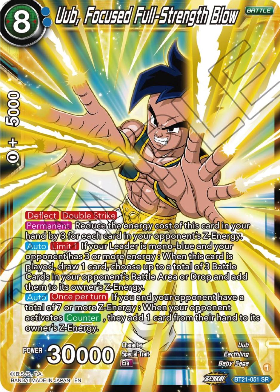 Uub, Focused Full-Strength Blow BT21-051 Dragon Ball Super Wild Resurgence