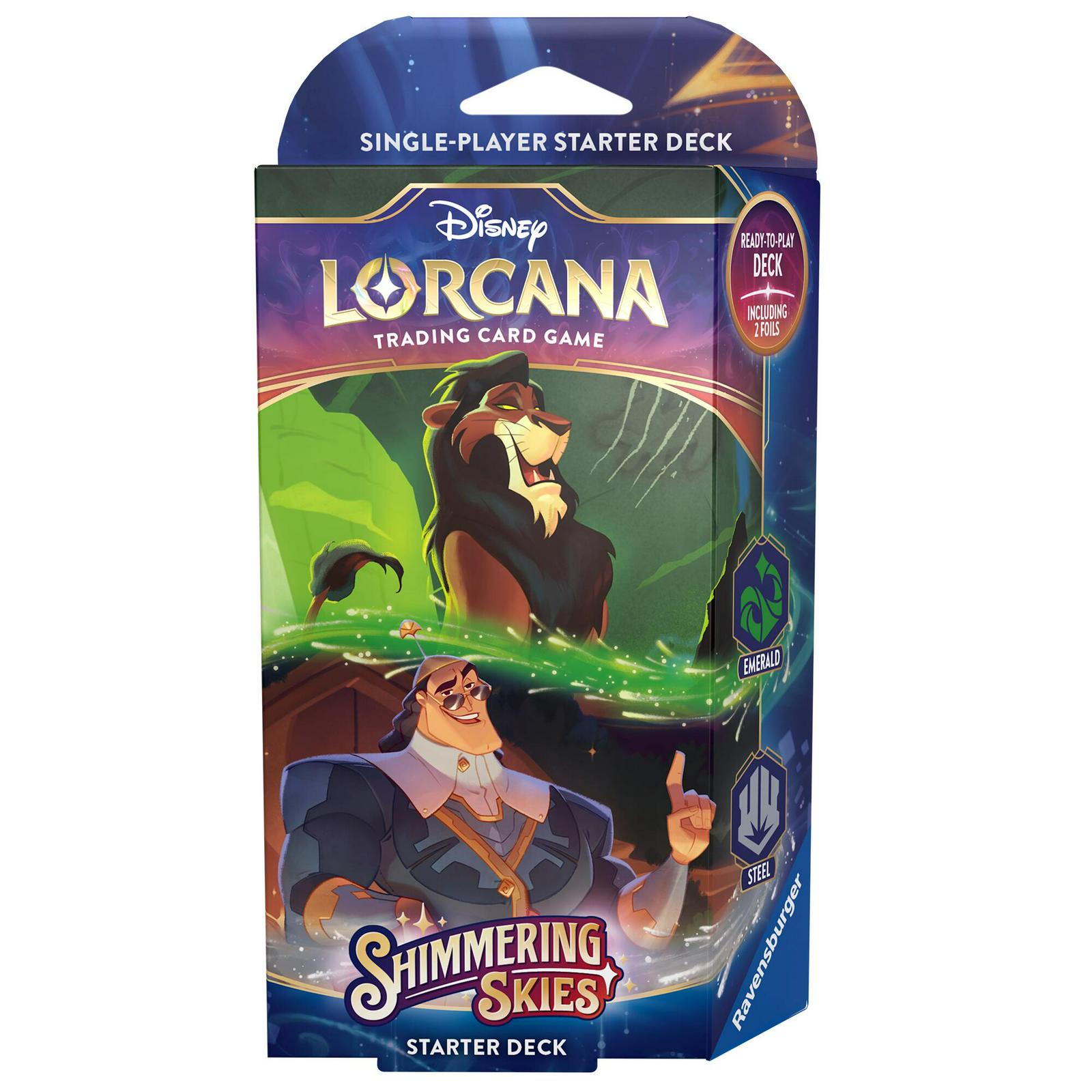 Starter Deck [Emerald & Steel] Lorcana Shimmering Skies