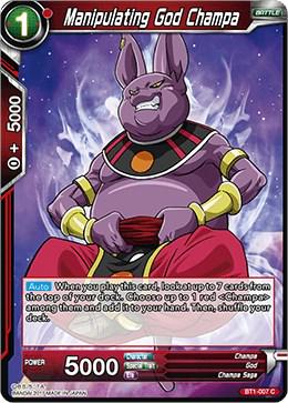 Manipulating God Champa BT1-007 Dragon Ball Super Galactic Battle