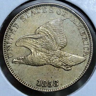 1858 [DOUBLE DIE] Coins Flying Eagle Penny